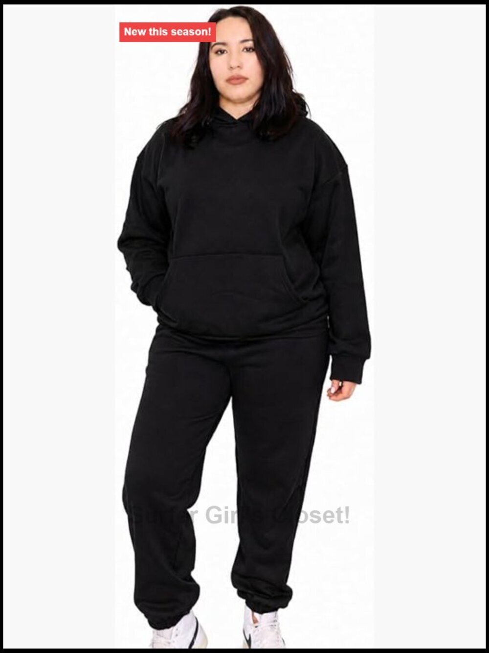 2 Piece Oversized Tracksuit Set Lounge Outfits Hoodie Joggers